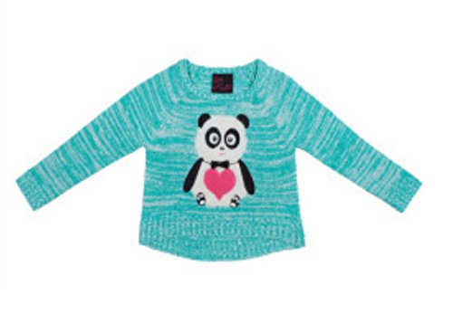 Girls Rule Animal Friends Lurex Sweater
