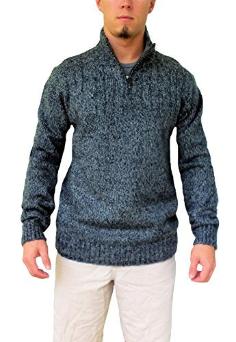 John Henry Men's 1/4 Length Zip Sweater
